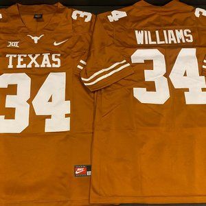 Nike TEXAS LONGHORNS RICKY WILLIAMS Men's JERSEY Sz 2XL, New w tags SEWN